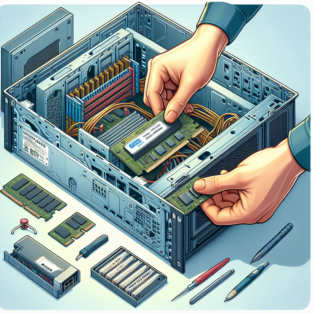 How do you install a network adapter in a server?